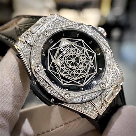 hublot sang bleu pave